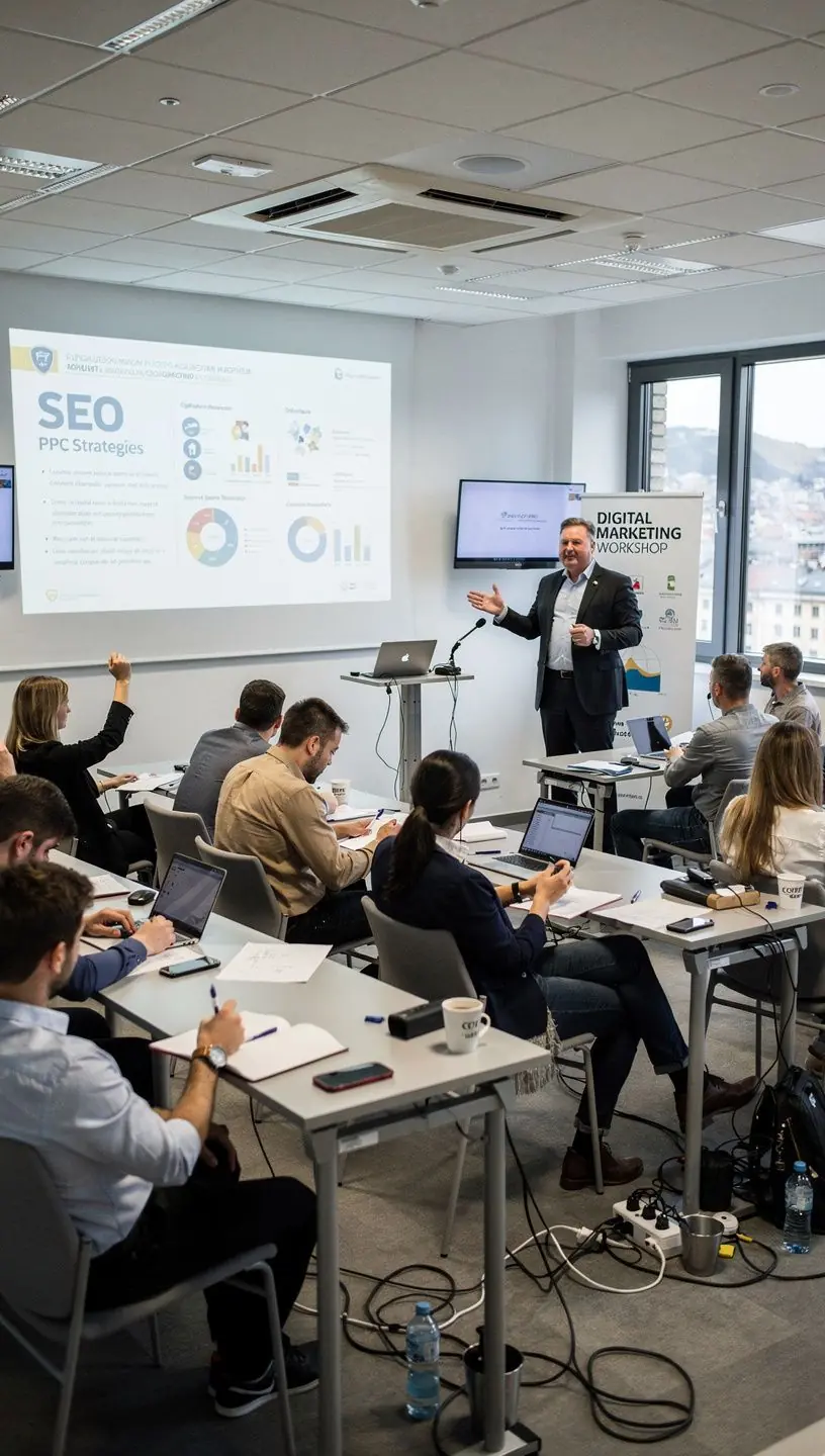 Grafikon, amely az SEO és PPC kampányok teljesítményének növekedését mutatja.